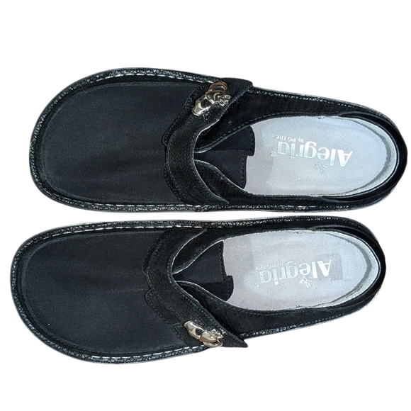 Alegria Brenna Claddagh Black Whimsigoth Strap Loafer Comfort Shoes EU 37 US 7 - Picture 4 of 11